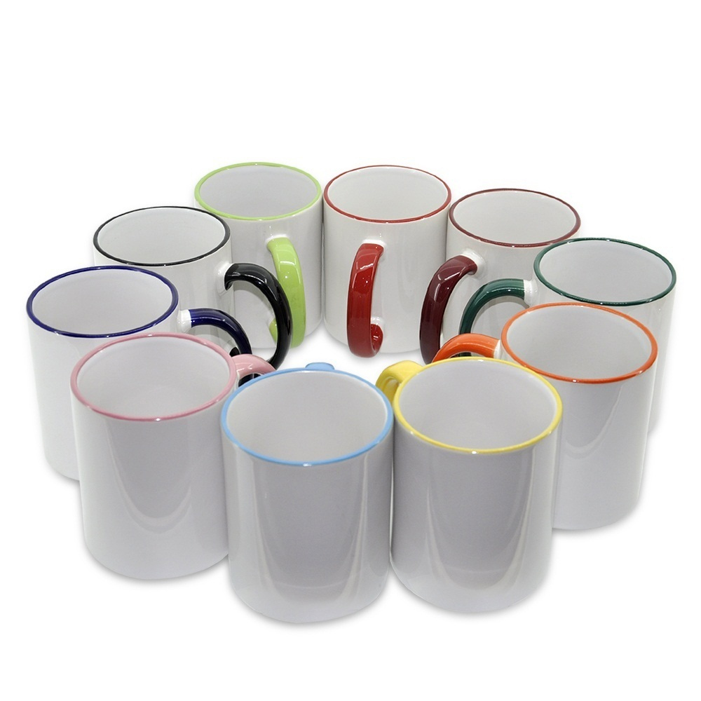 Rim and Handle Color Mug 