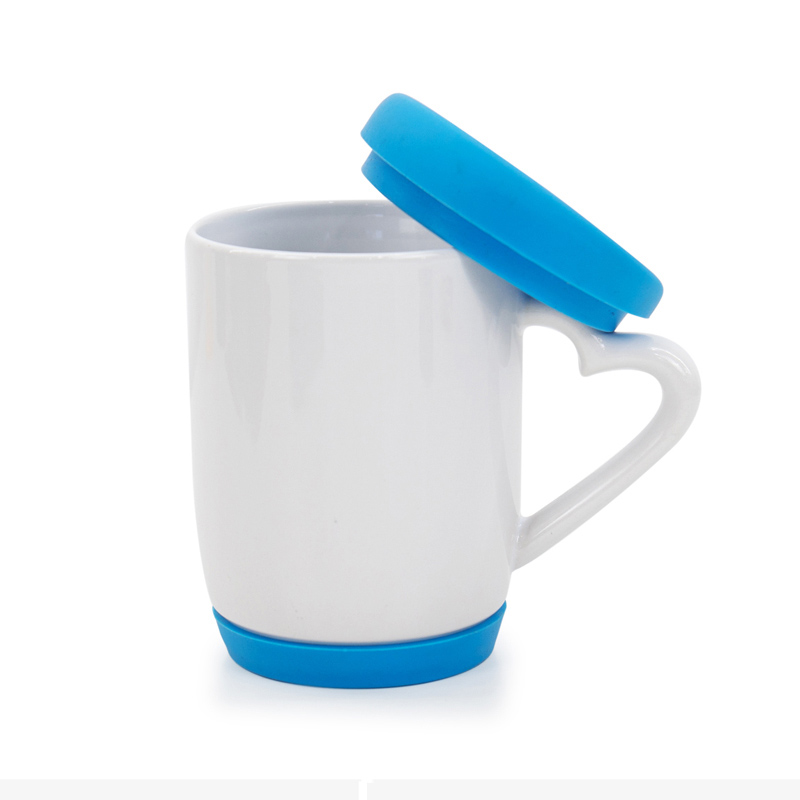 Heart shaped silicone Mug 